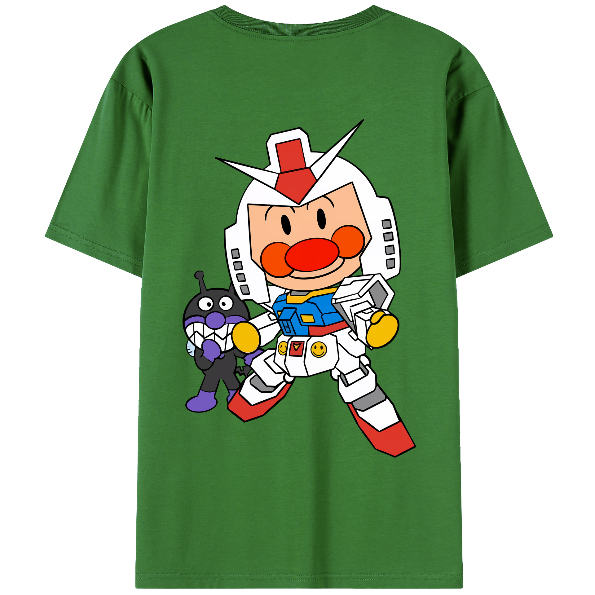 （画像用） アンパンマン Anpanman レディース半袖Tシャツ(バックプリント)